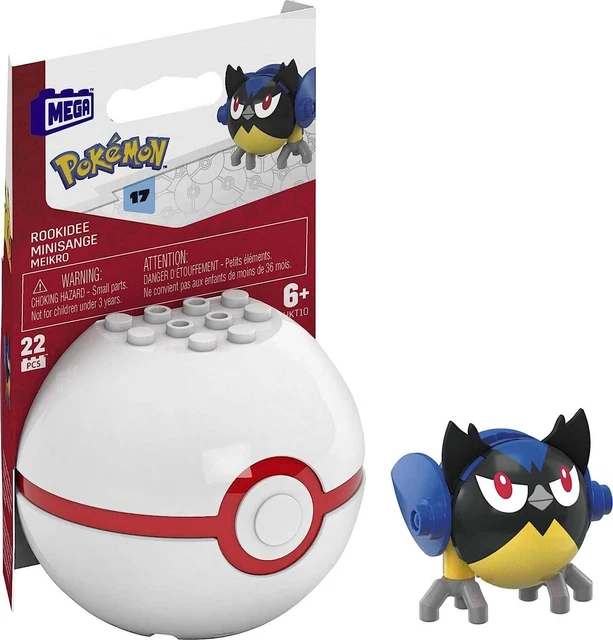 MEGA CONSTRUX POKEMON Rookidee Premier Ball Building Set NEW IN STOCK
