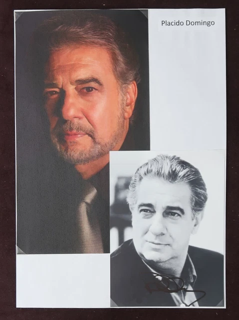 Placido Domingo - singer - autographed photo