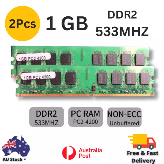 1GB DDR2-533 MHz PC2-4200U 240Pin PC Desktop Memory RAM 240Pin DIMM Desktop Memo
