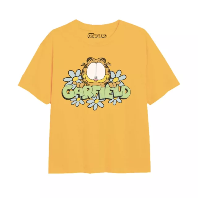 GARFIELD GIRLS T-SHIRT Classic Pose Top Tee 7-13 Years Official