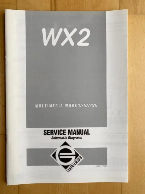 GEM Generalmusic WX2 Schaltbild Service Manual Schematic Diagrams NEU  original