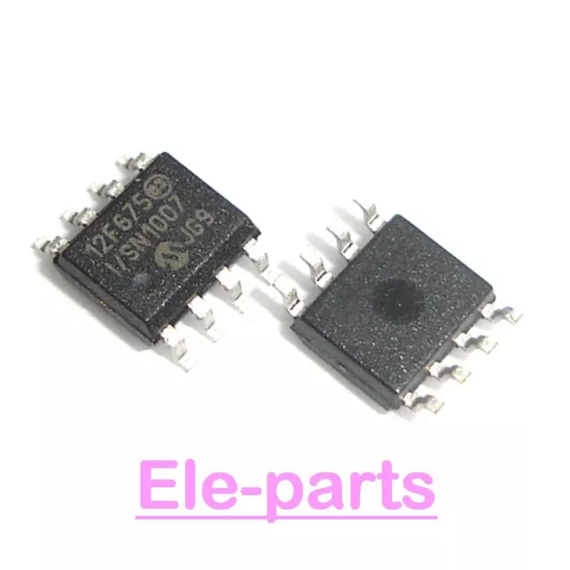 2 PCS PIC12F675-I/SN SOP8 PIC12F675 SMD8 Flash-Based 8-Bit CMOS Microcontrollers