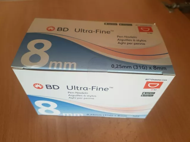 BD Ultra-Fine Pen-Nadeln 0,25mm(31G) X 8mm