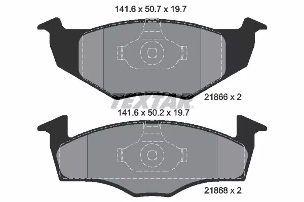 TEXTAR 2186603 Brake Pad Set, disc brake for ,SEAT,VW