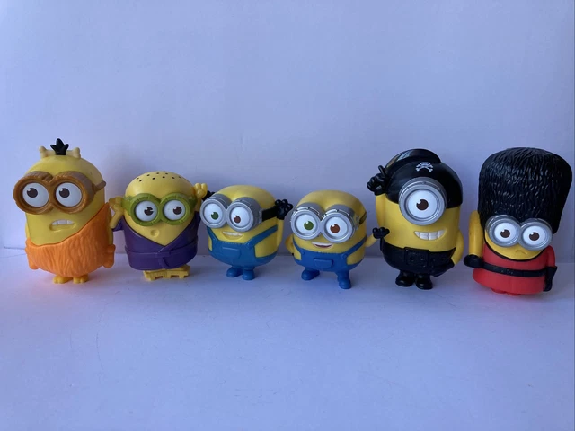McDonalds Happy Meal Toys Despicable Me Minions 2015 Collection Of 6 Job Lot