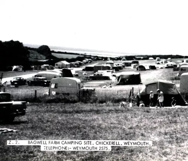 Bagwell Farm Camping Site Weymouth social history landscape RPPC postcard #47