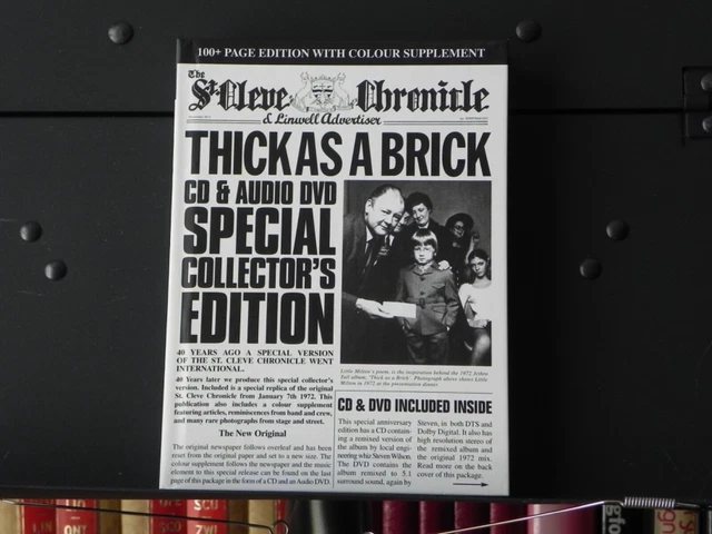 JETHRO TULL - THICK AS A BRICK - (40TH ANNIVERSARY EDITION) (BOOK CD ...