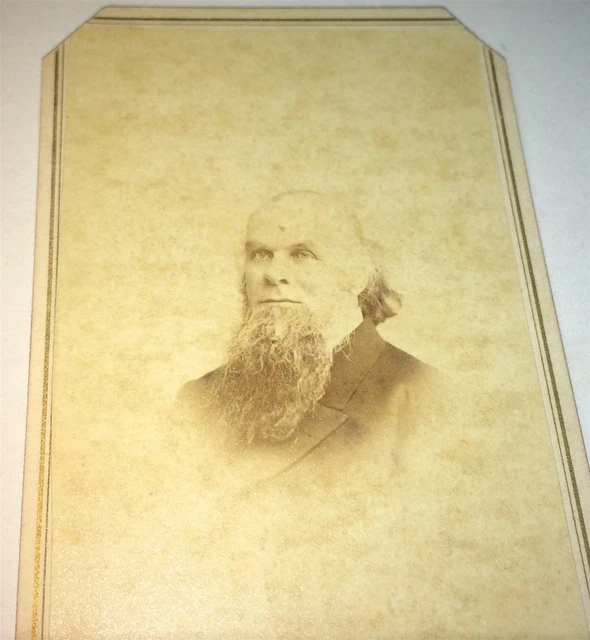 Rare Antique Civil War Era ID'd Medical Doctor Charles Farnsworth! MA CDV Photo!
