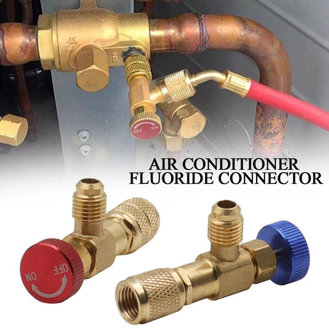 Adattatore Aria Condizionata con Tubo Valvola di Sicurezza Liquido R22 per R410A O6A7