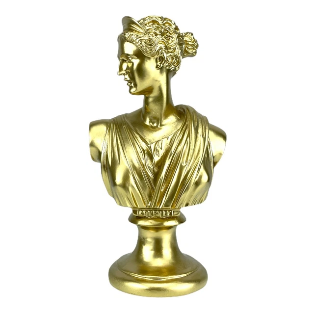 ARTEMIS DIANA GREEK Roman Goddess Bust Cast Marble Statue Sculpture ...