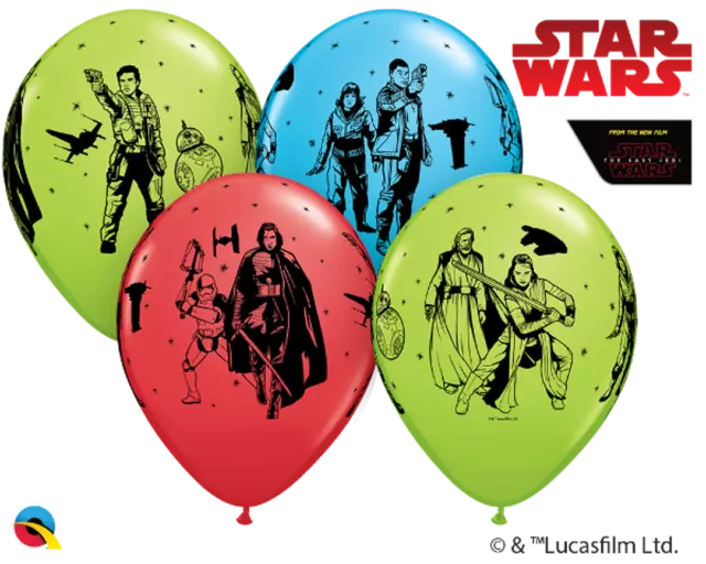 10 Luftballons Star Wars Die letzten Jedi 26cm 7198