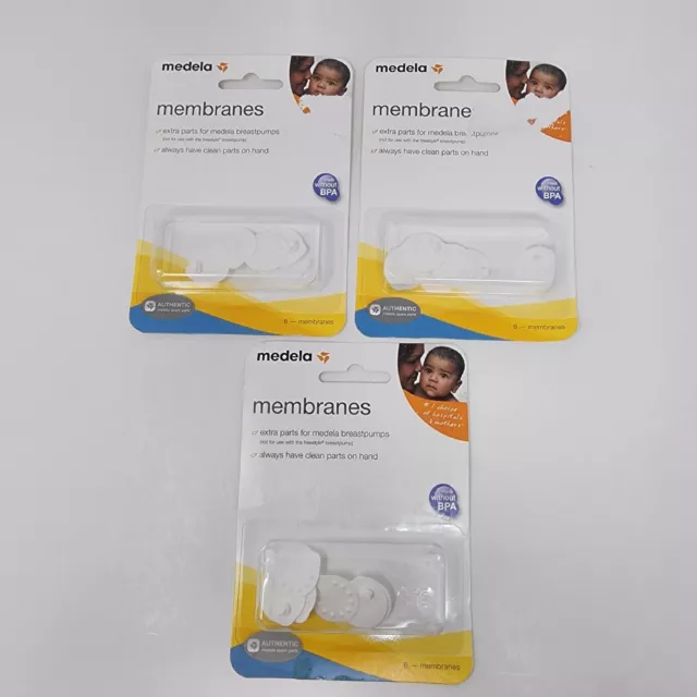 Medela Breast Pump Membranes 3 Packs of 6 Membranes Parts for Medela Pump #87088
