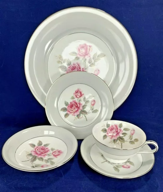 Vintage Noritake China Arlington Dining Set Dinner Bread Plate Bowl Teacup Sauce