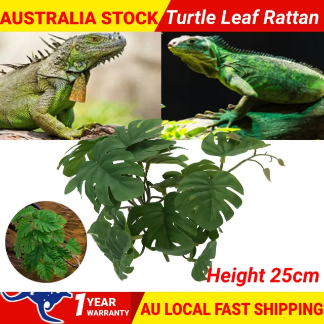 Party Decoration Hanging Rattan Home Decor Artificial Plant Turtle Leaf Vine AU