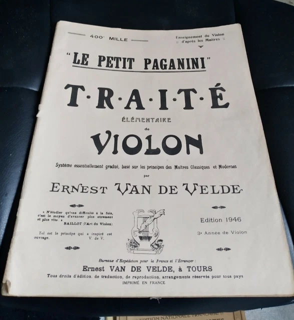 Petit Paganini Vol.2 – Partitions Violon Ernest Van De Velde, Idéal Pour Jeunes Violonistes !