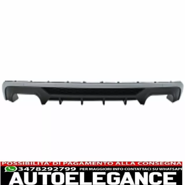 diffusore mantovana paraurti posteriore adatto per audi a3 8v facelift hatchback