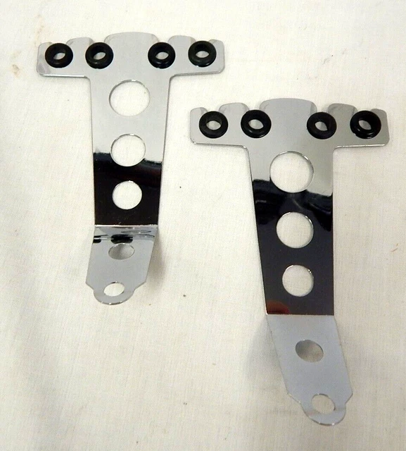 Cal Custom Chrome Spark Plug Wire Loom Holder Street Rod Muscle Car 4 Hole 6"