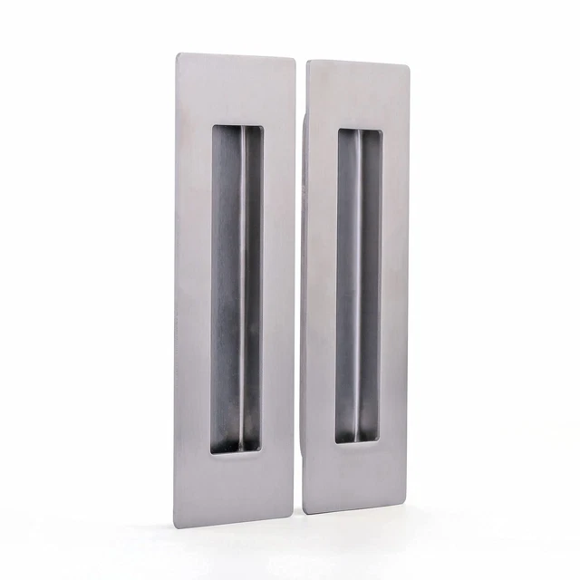 6 Inch Sliding Door Pull Handle, 2 Pack Stainless Steel Recessed Pull