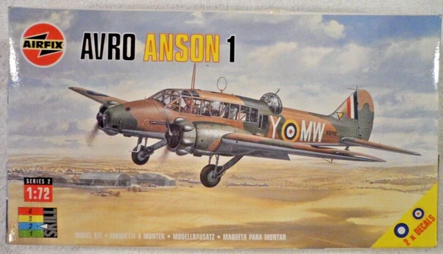 AVRO ANSON 1 aircraft.  1/72  Plastic Model Kit by AIRFIX