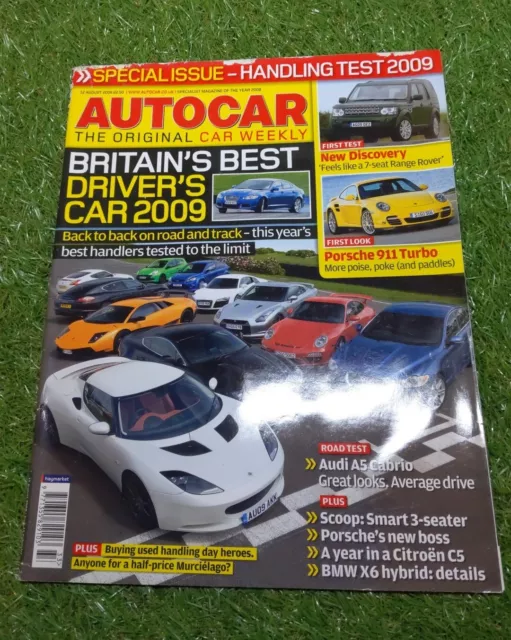 THE AUTOCAR MAGAZINE 12 August 2009  Magazine Specialist Mag Car Of The Year '08