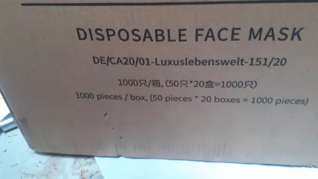 Lot revendeur destockage neuf de 1000 pièces masques