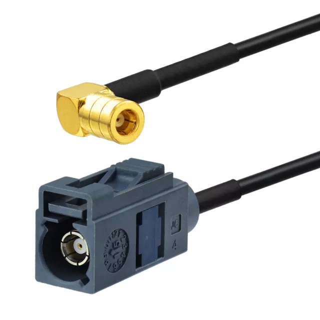 Extension cable Fakra C SMB angle 5m Antenna Cable for DAB with SMB angle socket