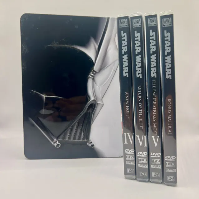 Star Wars Trilogy DVD In Collectable Tin Box PAL Region 4