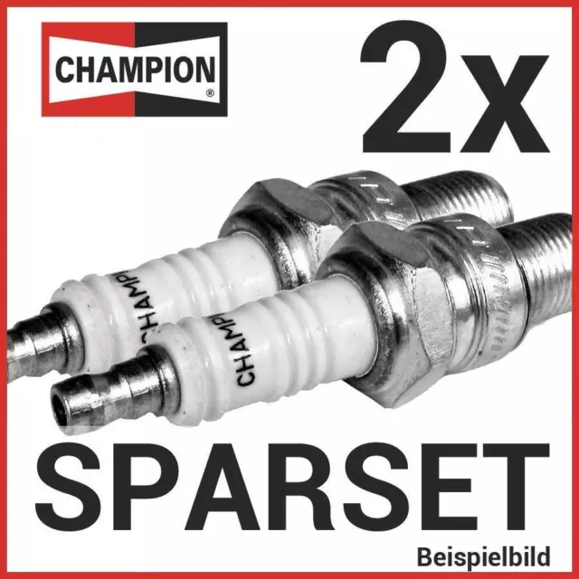 2X CHAMPION Zündkerze OE064 für Harley Davidson XLH 1000 Sportster 1979-1985