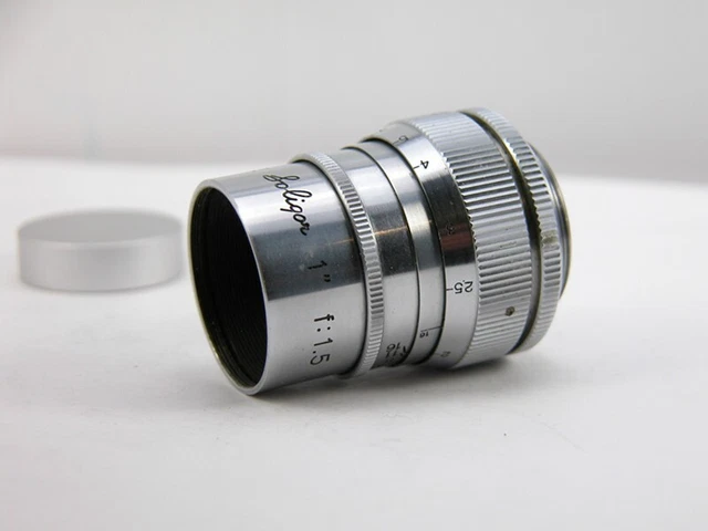 Fast Soligor ELITAR f/1.5 25MM C-MOUNT LENS for 16mm BMPCC Or M4/3rds Nice!