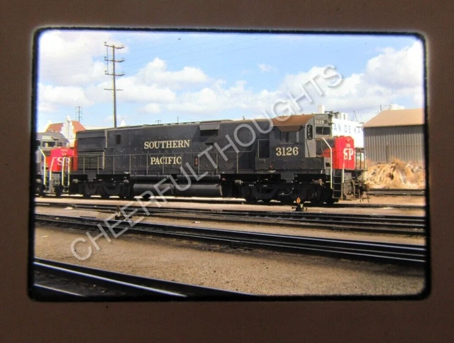 Original '75 Kodachrome Slide SP Southern Pacific 3126 C628 Los Angeles    36J34