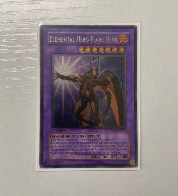 Yu-Gi-Oh! - 1st Edition - POTD-EN032 EH Flare Neos - Ultimate Rare LP - Euro