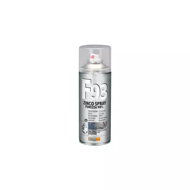 Zinco spray zincante a freddo professionale ml 400 98% F93 FAREN