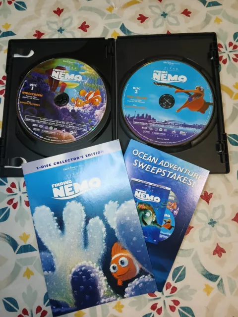 DISNEY Finding Nemo 2-Disc Collector's Edition DVD with Slip Cover 2001