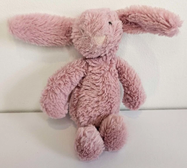 JELLYCAT BABY TULIP Bashful Bunny Soft Toy Small Tiny Pink Comforter £