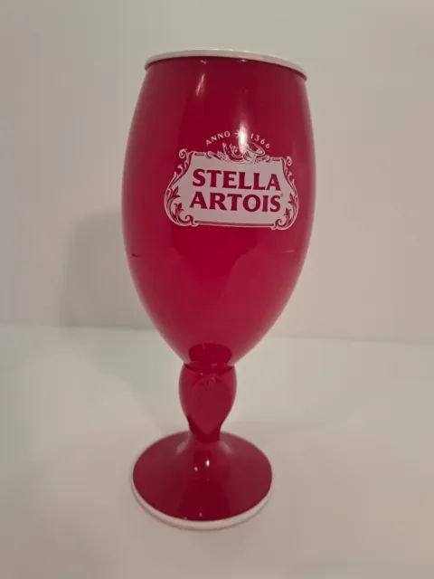 NEW STELLA ARTOIS Plastic Chalice Cup- RED- $5.99 - PicClick
