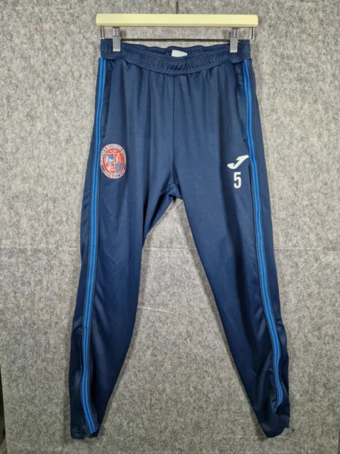 Hampton And Richmond Football Joma Mens Large Player Issue Joggers Trousers Navy