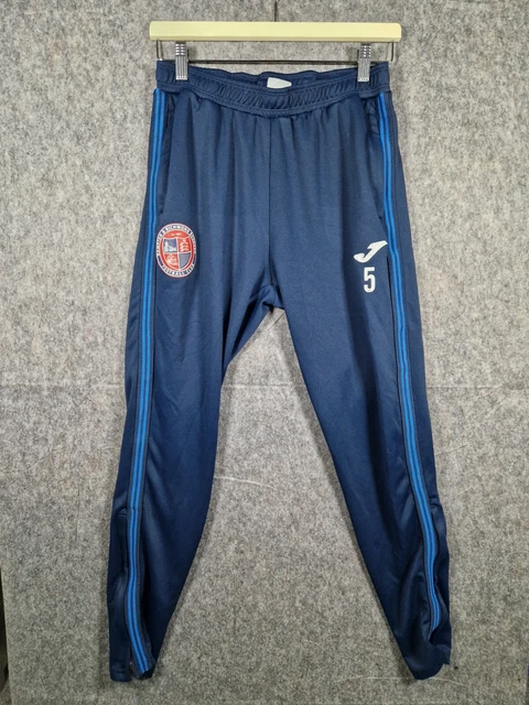 Hampton And Richmond Football Joma Mens Large Player Issue Joggers Trousers Navy