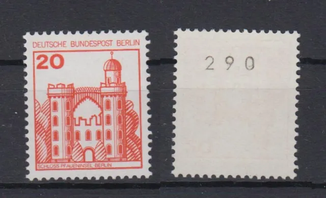 Berlin 533 I RM mit gerader Nummer Burgen+Schlösser 20 Pf postfrisch