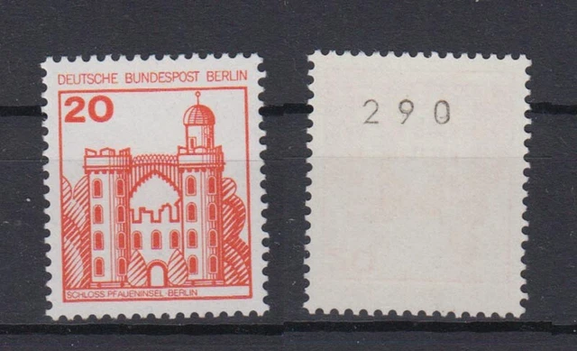 Berlin 533 I RM mit gerader Nummer Burgen+Schlösser 20 Pf postfrisch