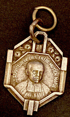 Medalla de Tono Plata Católica St Mutien Marie de Colección