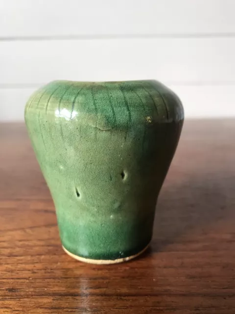 Vintage Small Australian Studio Pottery Posy Vase Signed MJ