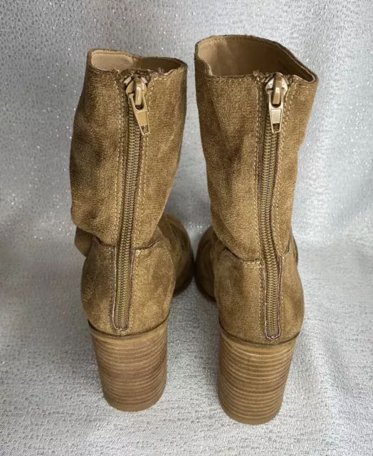 Oasis Society Women's Boots Size 7 Calf Length Brown Boots Teagan Camel Color 2