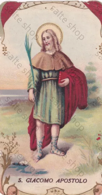 10-Santino Holy Card Antica Preghiera Apostolo S.giacomo Maggiore