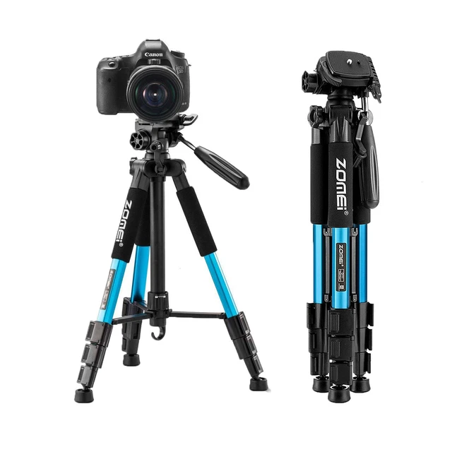 ZOMEI Q111 Light Weight Tripod Stand Kit 4-Section 3-Way Pan Head For SLR Camera