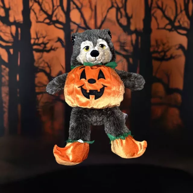 Build A Bear Moons-a-Glow Werewolf Halloween Retired Moons Stars Plush 17" BAB