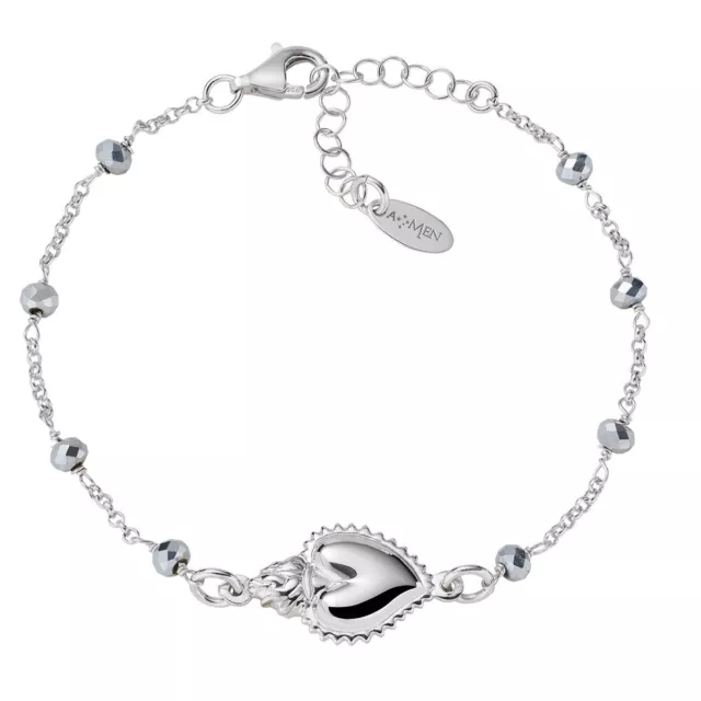 Bracelet Femme AMEN BRSCGBG 925% D'argent Coeur