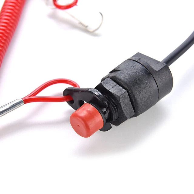 BOAT OUTBOARD ENGINE Motor Kill Stop Switch Motorcycle Switches Accesso