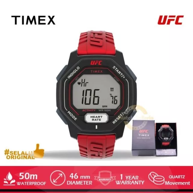 Mens Timex UFC Spark Performance Heart Rate Monitor Activity Tracker Watch