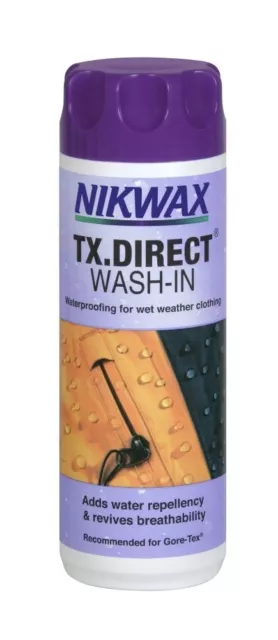 Nikwax TX Direct Wash-In Waterproofing for Outdoor clothing Re-Proofer