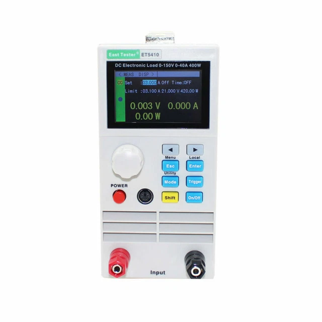 PROGRAMMABLE DC ELECTRONIC Load Battery Load Tester DC Tester 400W 0 ...